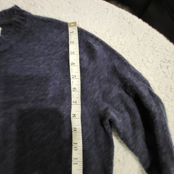 J. Crew Rugged Merino Wool Blend Crewneck Sweater Mens small Gray Classic Closet - Picture 3 of 5